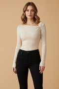 Autumn/Winter Solid Color T-Shirt.